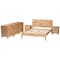 Baxton Studio Hosea Japandi Carved Honeycomb Natural King Size 5-Piece Bedroom Set 246-13620-13627-13627-13622-13623-ZORO - alternate 7